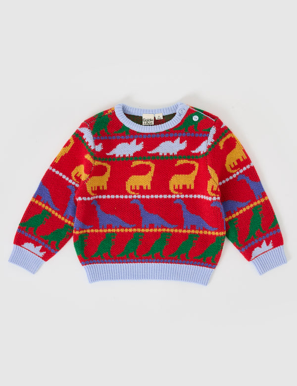 Goldie & Ace Dino Knit Jumper