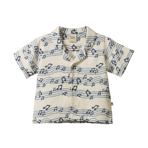 Nature Baby Guthrie Shirt Muslin - Rhythm Print