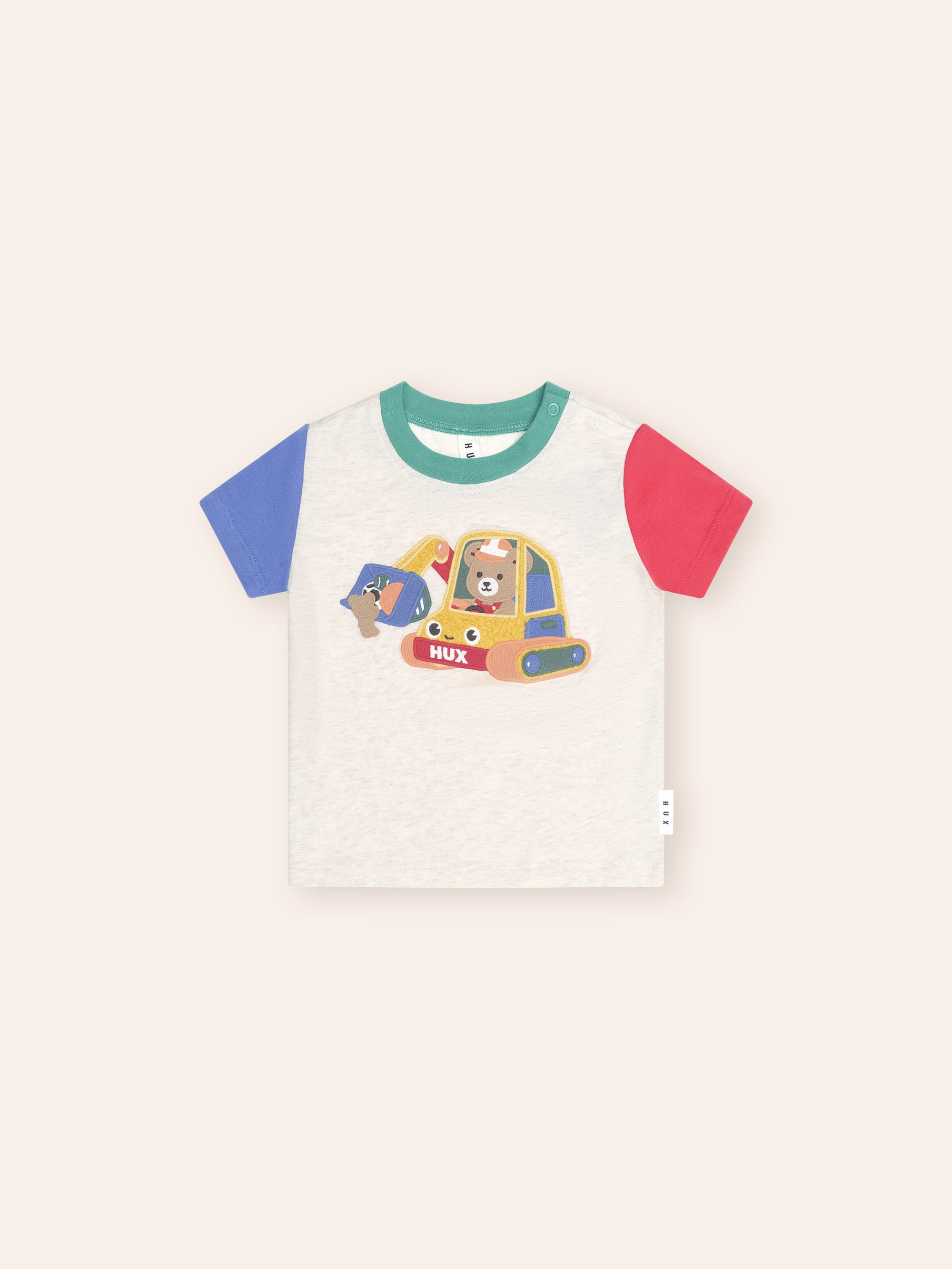 Huxbaby Excavator Hux Spliced Tee - Multi