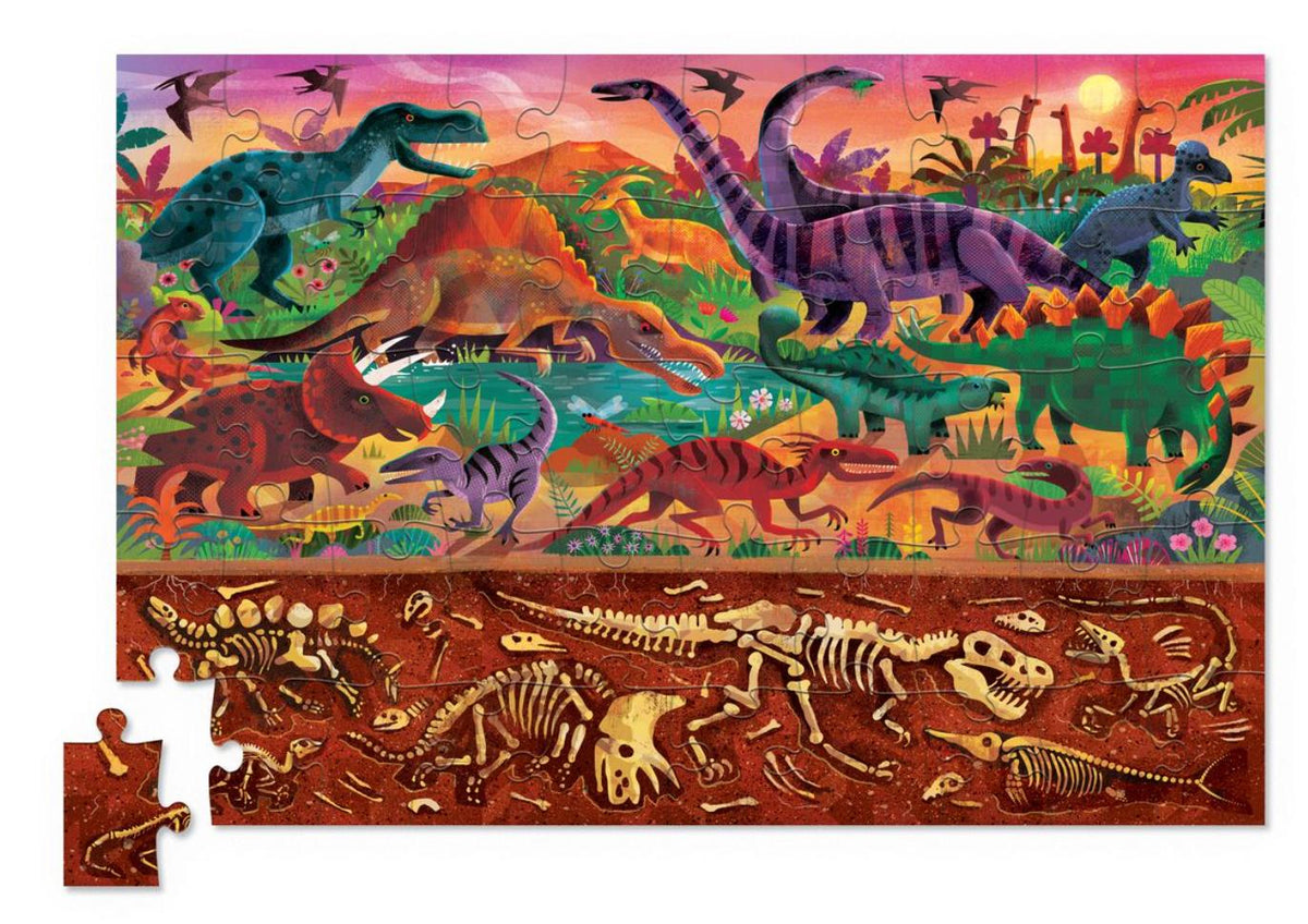 Crocodile Creek Holographic Puzzle 50 pc - Dinosaurs