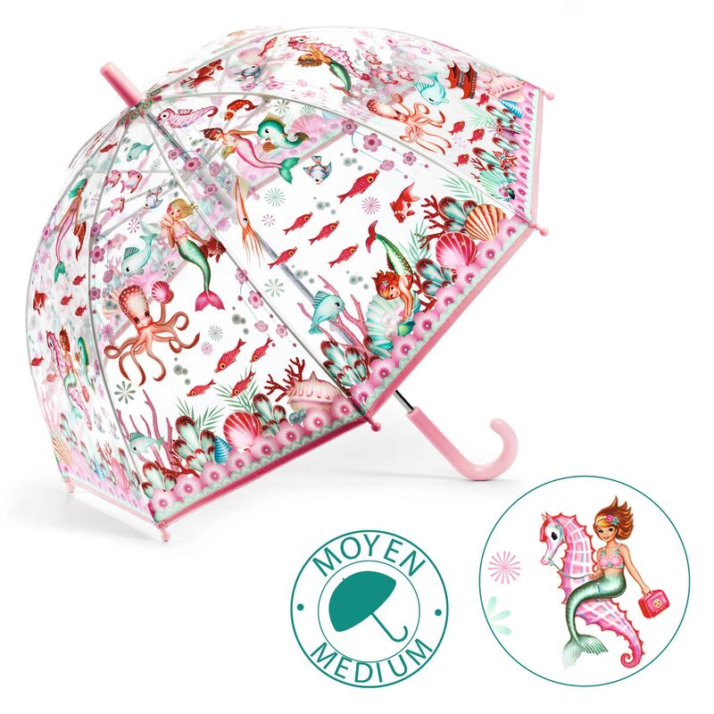 Djeco Mermaid PVC Child Umbrella