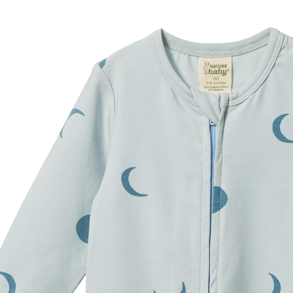 Nature Baby Dreamlands Suit Lunar Blue Print in Multi