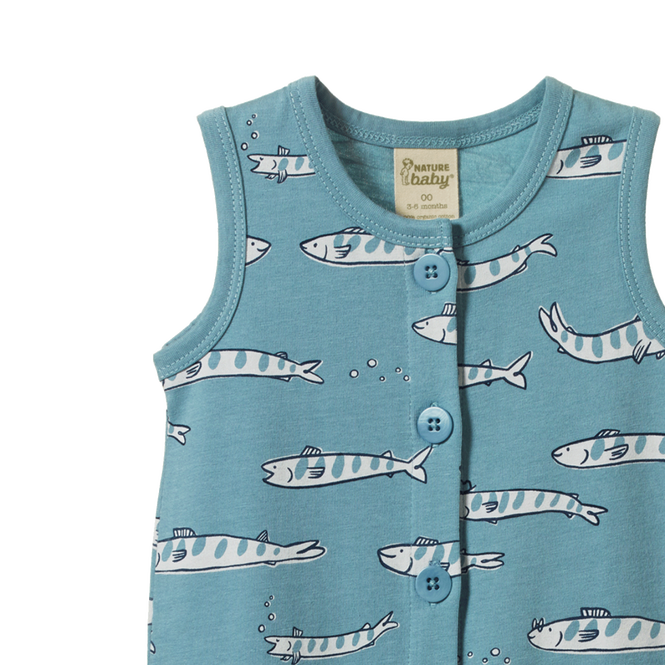 Nature Baby August Suit South Seas Mineral Print in Multi