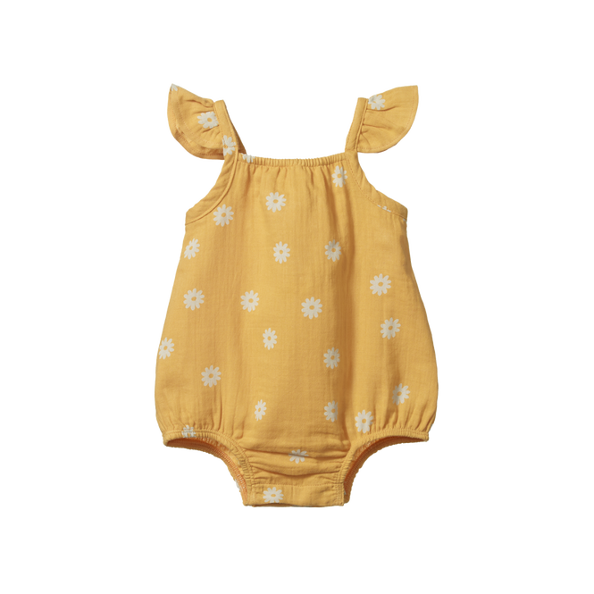 Nature Baby Petal Suit Chamomile Sunshine Print in Multi