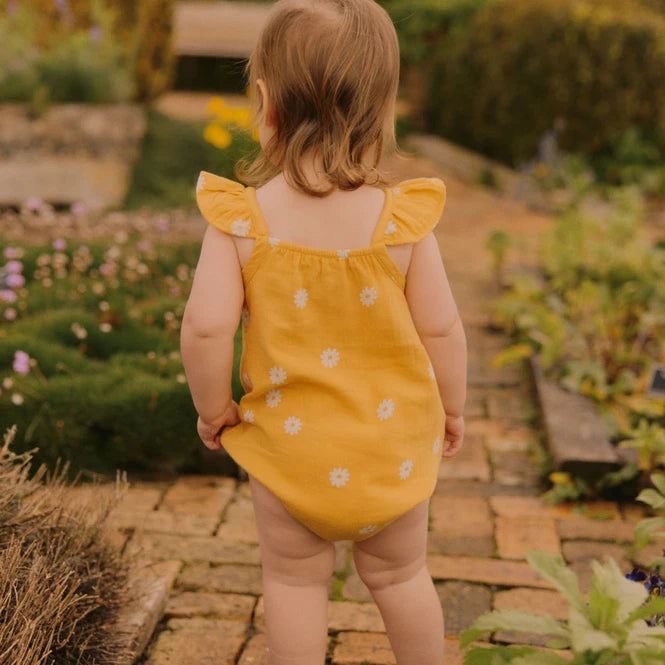 Nature Baby Petal Suit Chamomile Sunshine Print in Multi