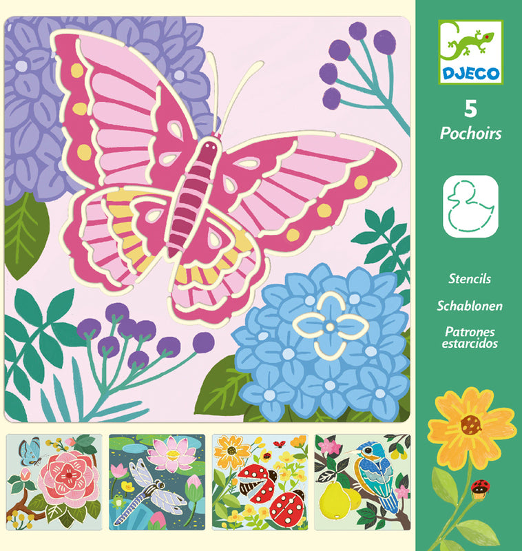 Djeco Garden Wings Stencils