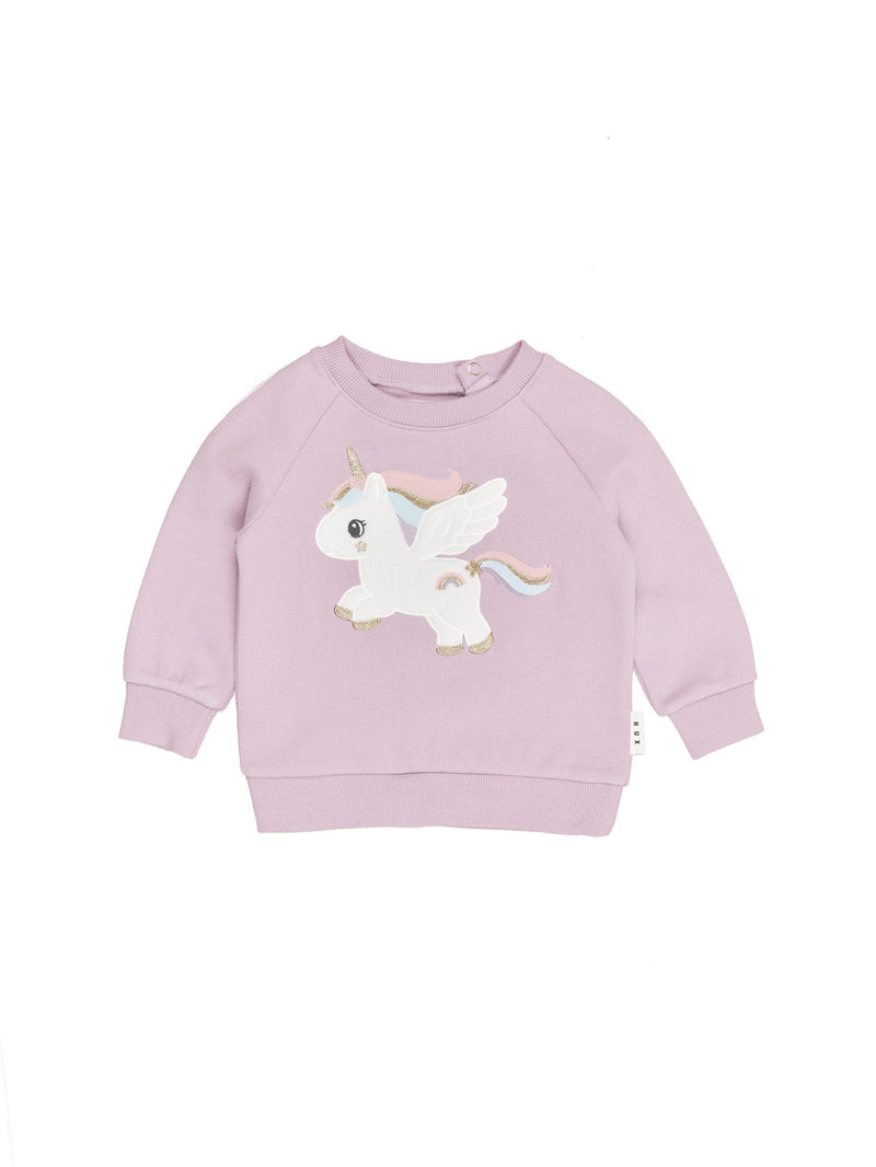 Huxbaby Magical Unicorn Sweatshirt Orchid in Purple