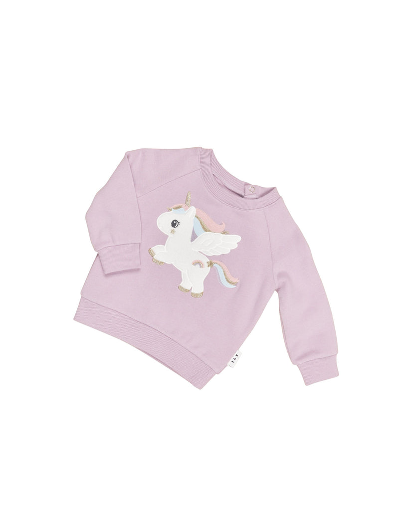 Huxbaby Magical Unicorn Sweatshirt Orchid in Purple