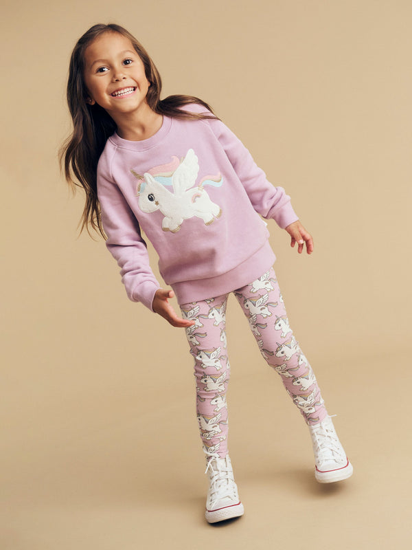 Huxbaby Magical Unicorn Sweatshirt Orchid in Purple