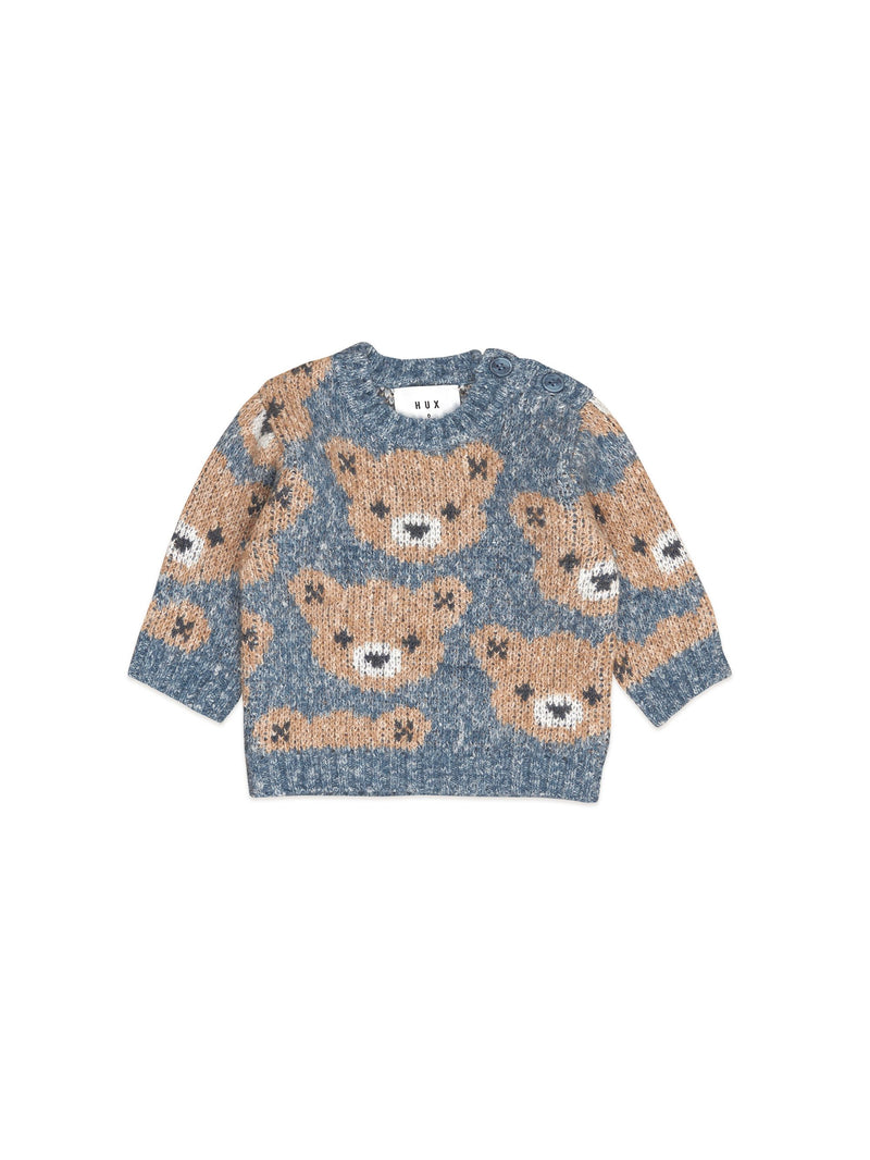 Huxbaby Night Huxbear Knit Jumper Night in Blue