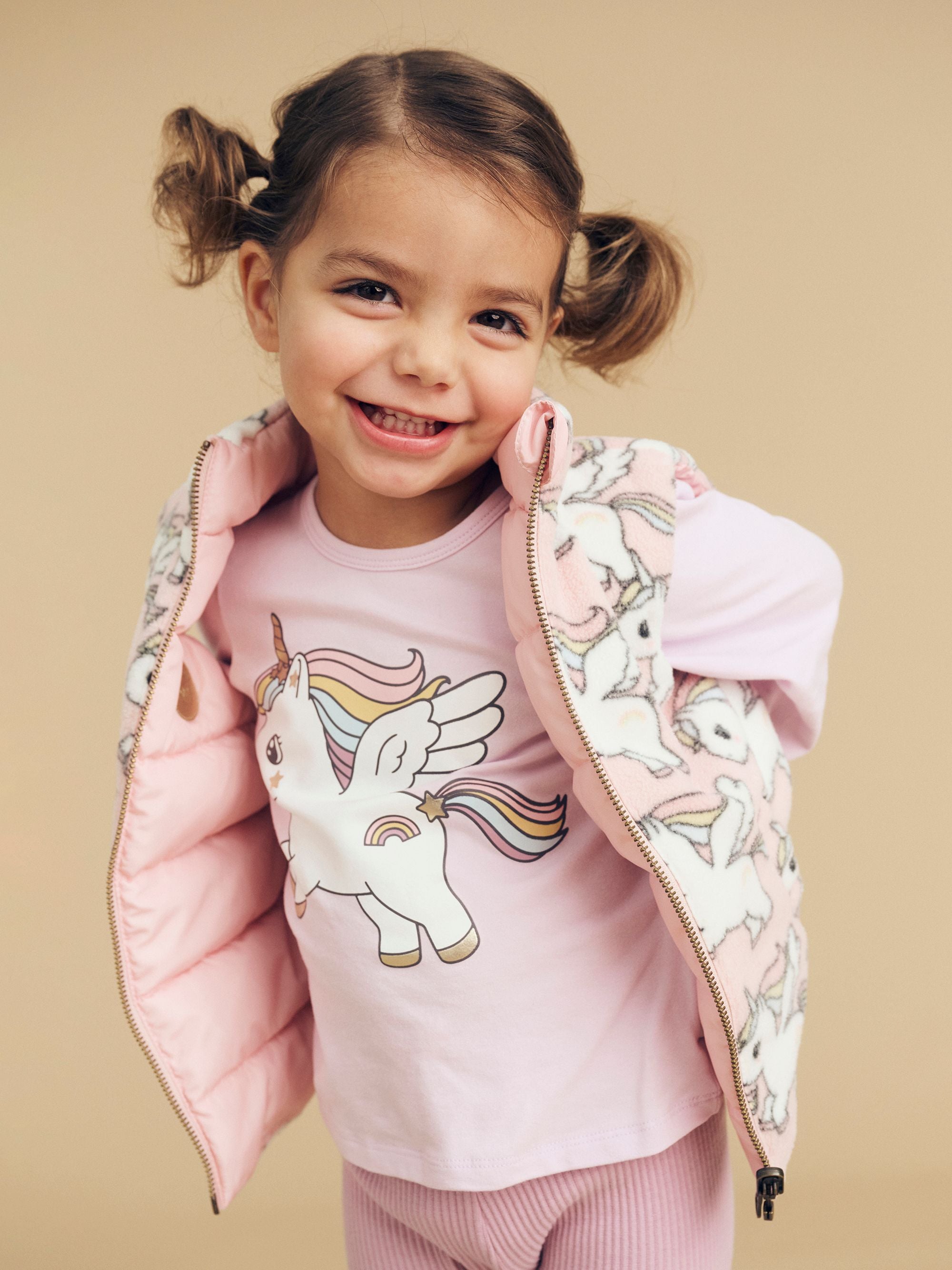 Huxbaby Magical Unicorn Puff Top Bright Orchid in Purple
