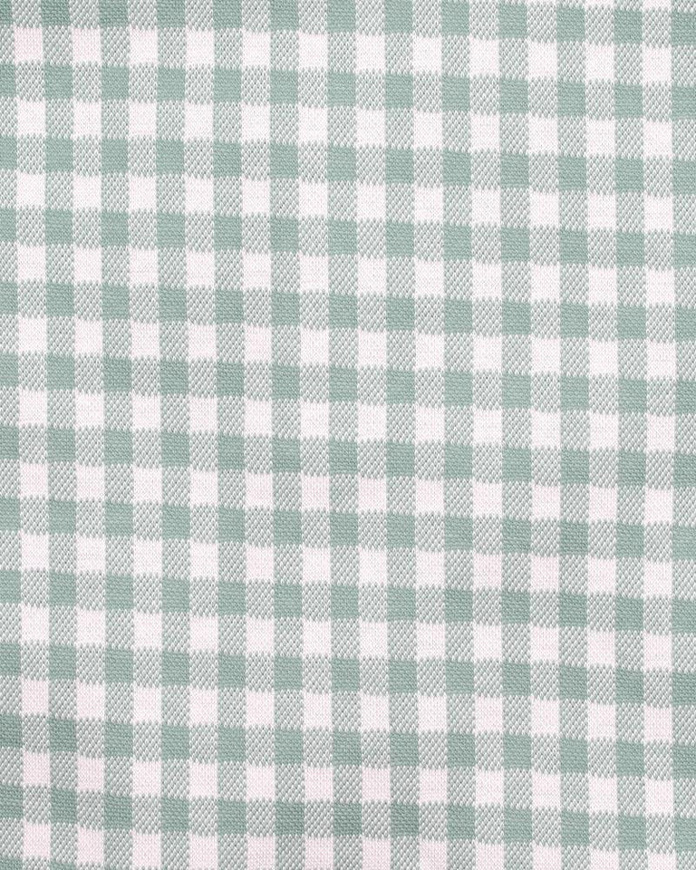Fox & Finch bug green check romper in green