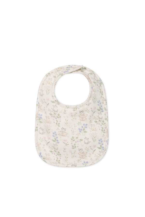 Jamie Kay Organic Cotton Bib Moons Garden Lavender