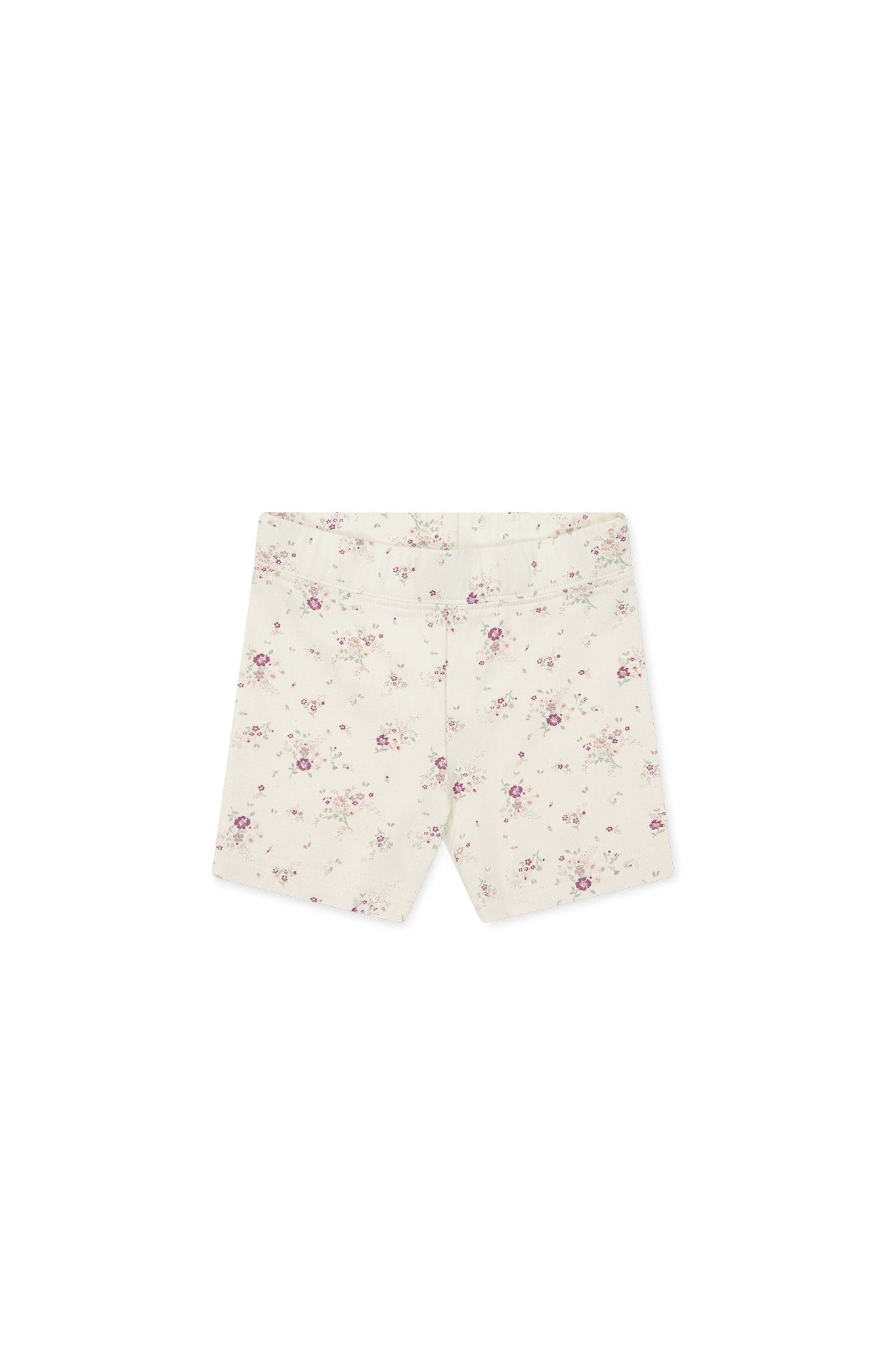Jamie Kay Organic Cotton Everyday Bike Short Sweet William Floral Natural in cream