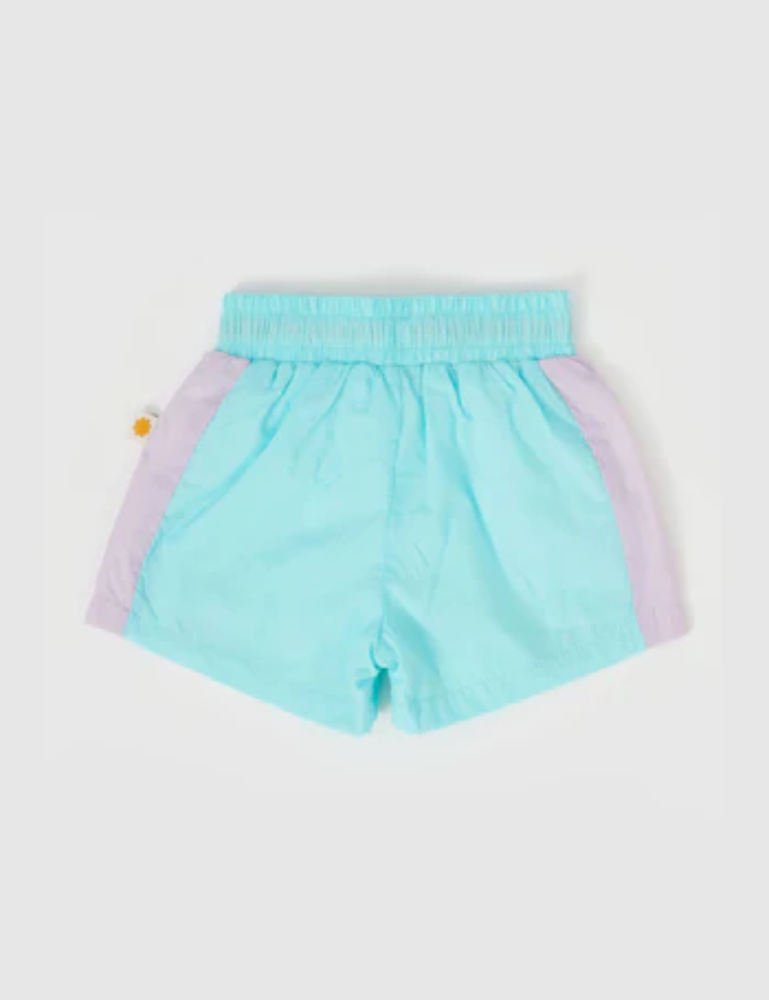 Goldie & Ace Retro Lightweight Sporty Shorts Lagoon Multi in Blue