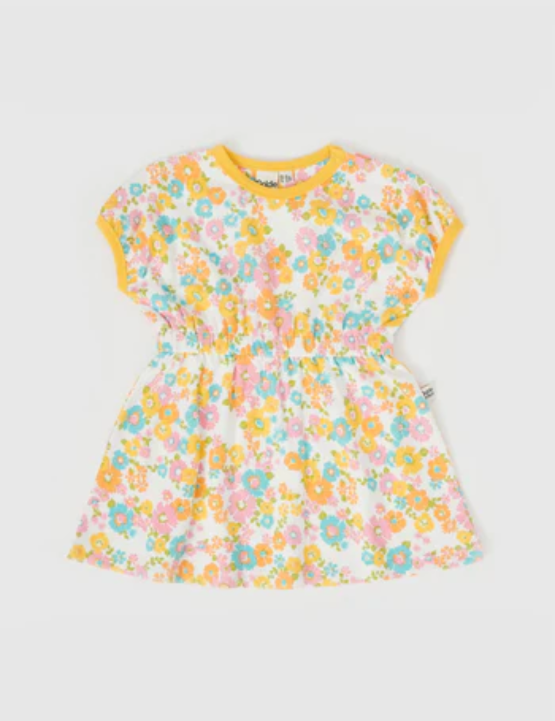 Goldie & Ace Tammy T-shirt Dress Flower Child in Yellow