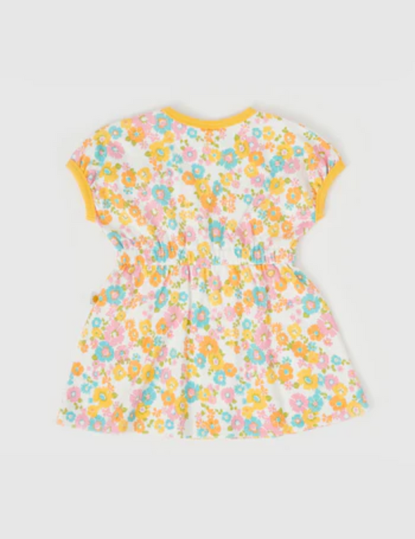 Goldie & Ace Tammy T-shirt Dress Flower Child in Yellow