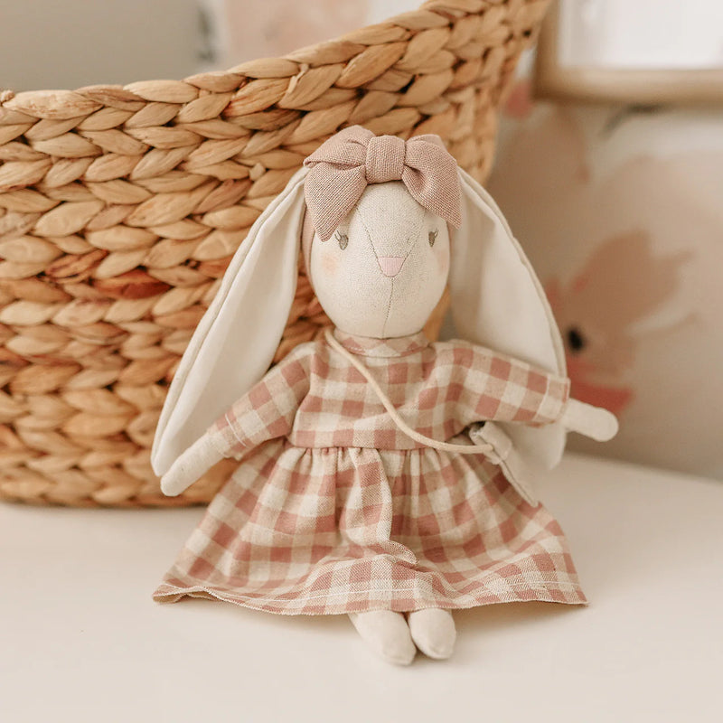 Alimrose Mini Sophia Bunny Rose Check