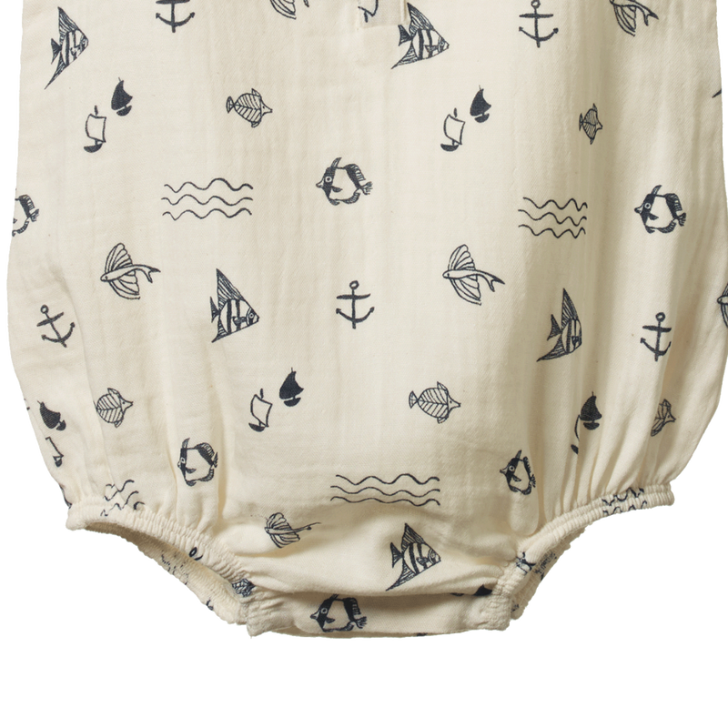 Nature Baby Atlantic Natural Print Cedar Suit in Cream