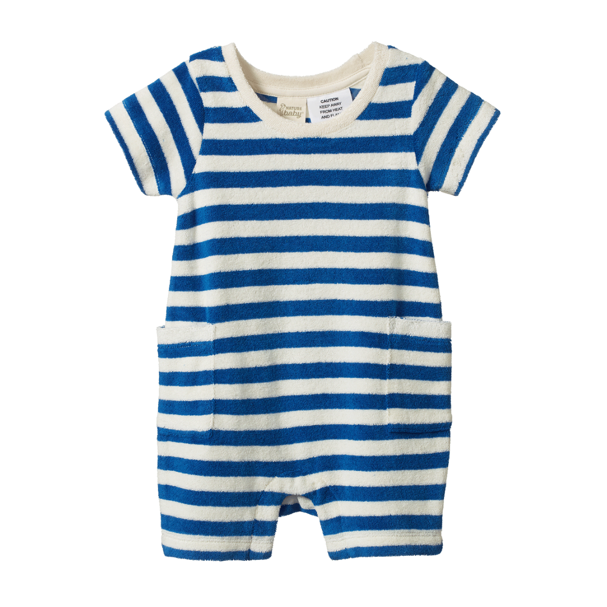 Nature Baby Mariner Stripe Ocean Suit in Blue