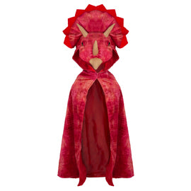 Great Pretenders Red Triceratops Hooded Cape