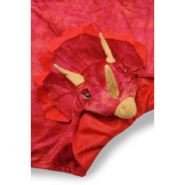 Great Pretenders Red Triceratops Hooded Cape