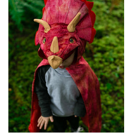 Great Pretenders Red Triceratops Hooded Cape