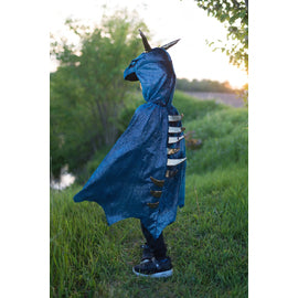 Great Pretenders Teal & Gold Starry Night Dragon Hooded Cape