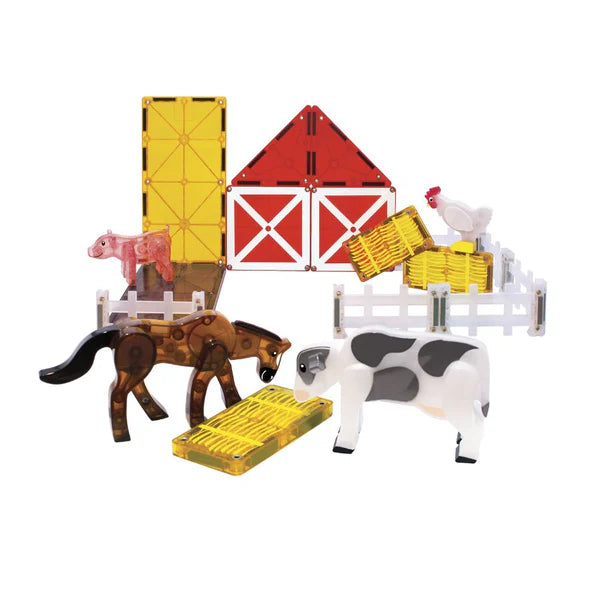 Magna Tiles farm animals