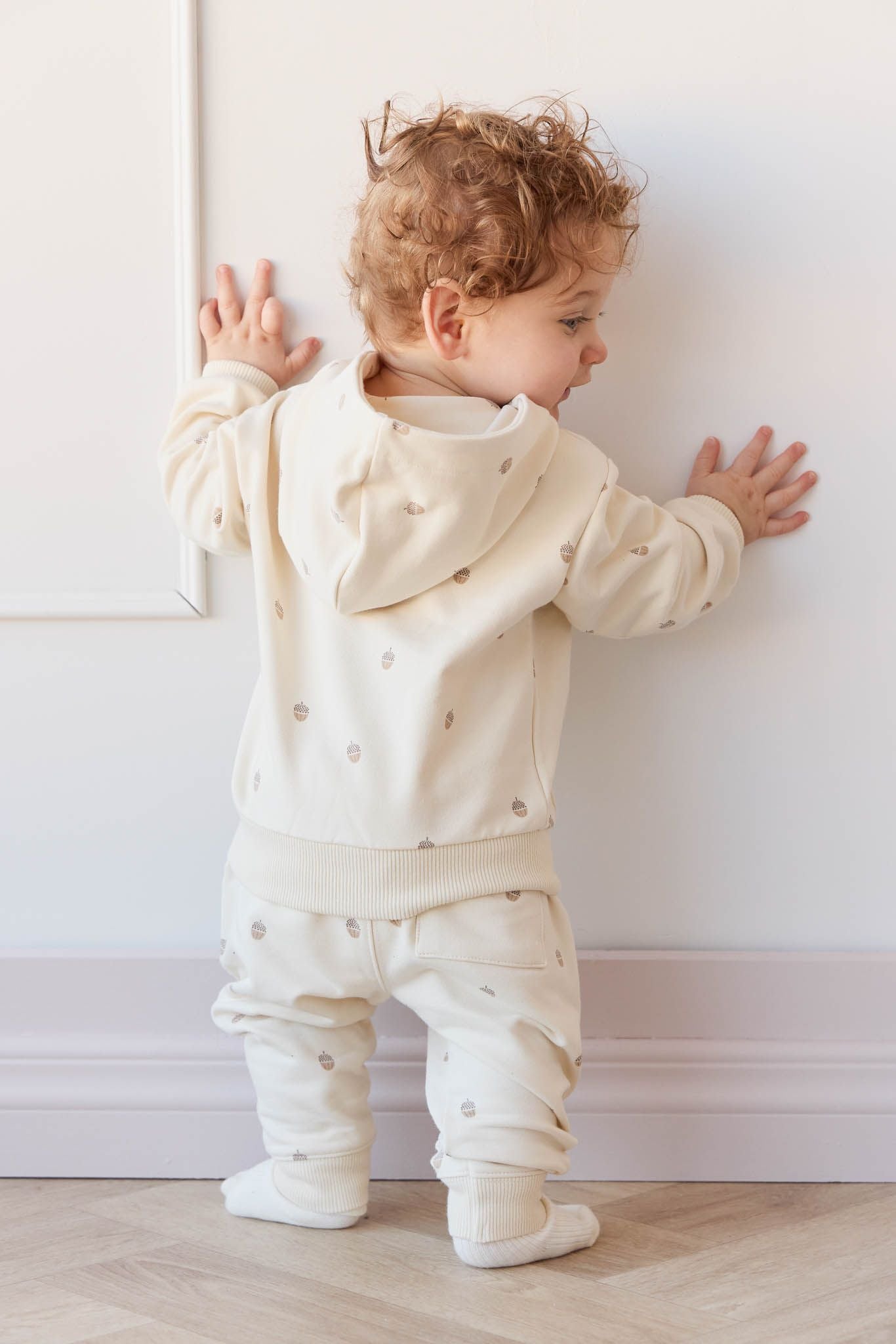 Jamie Kay Jalen track pant - acorns white cap gray