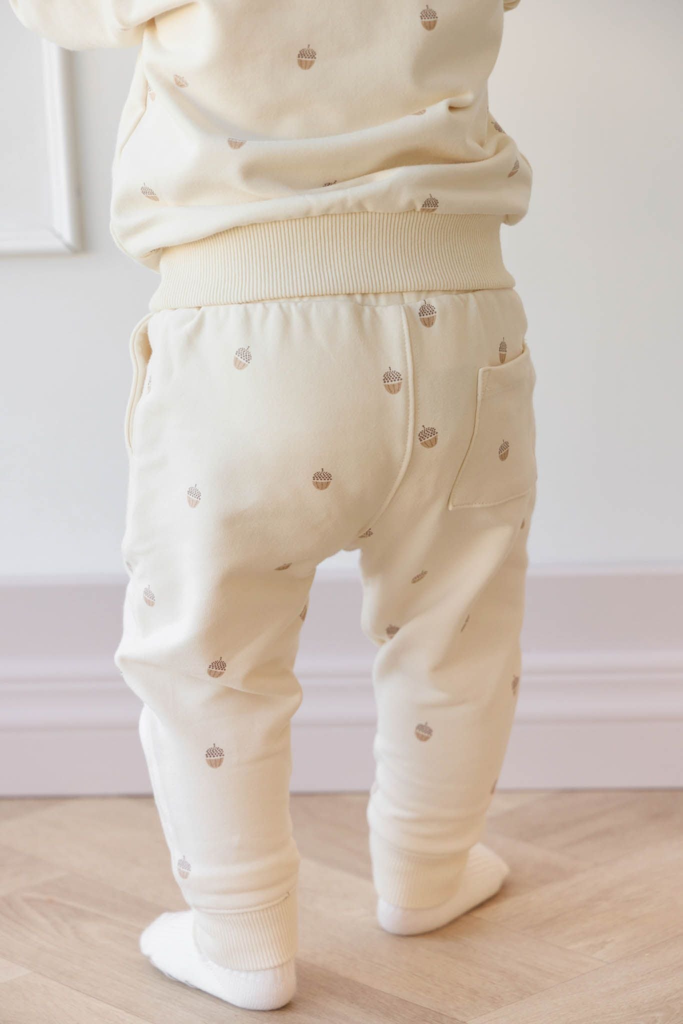 Jamie Kay Jalen track pant - acorns white cap gray