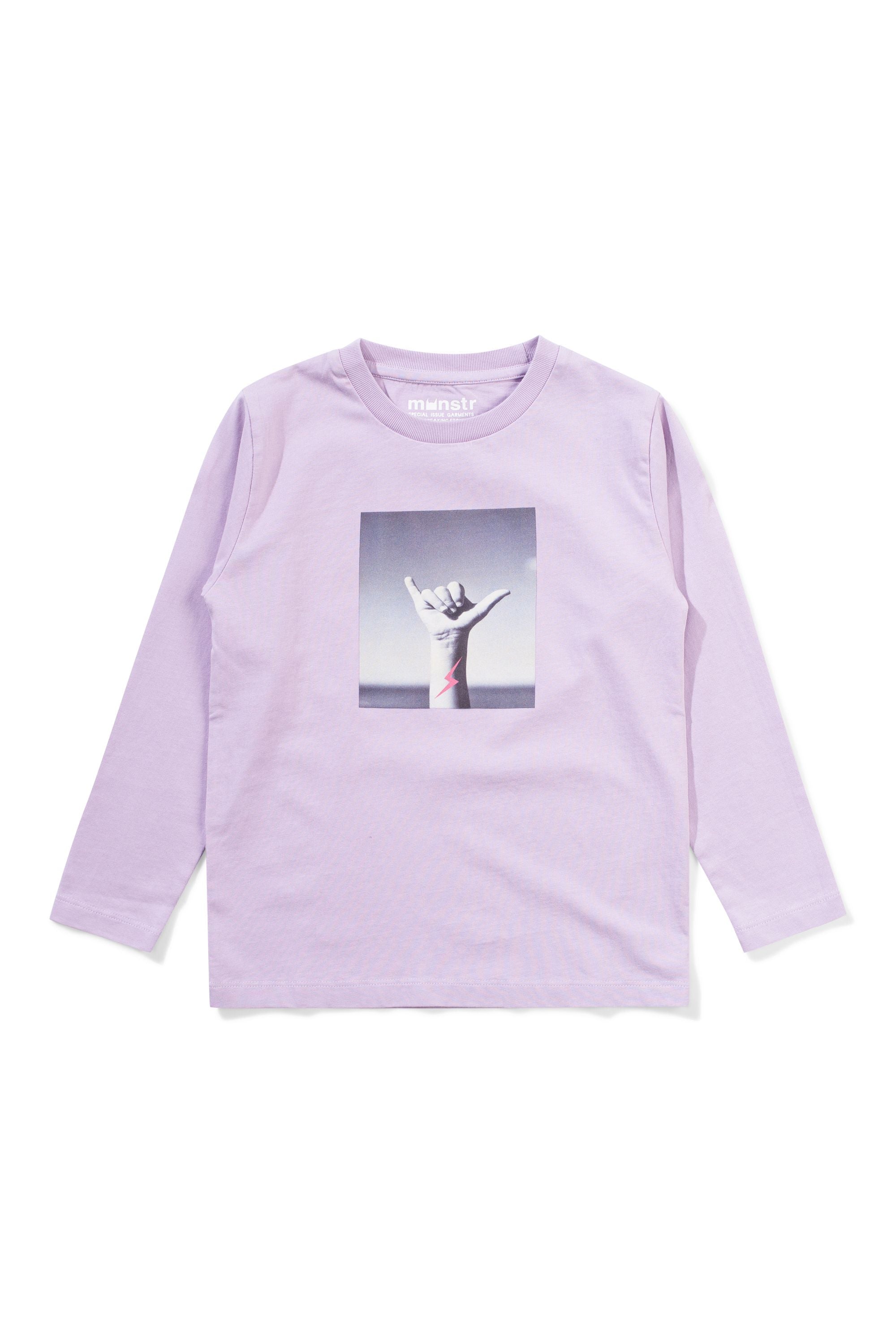 Munster kids hang loose LS tee in lilac