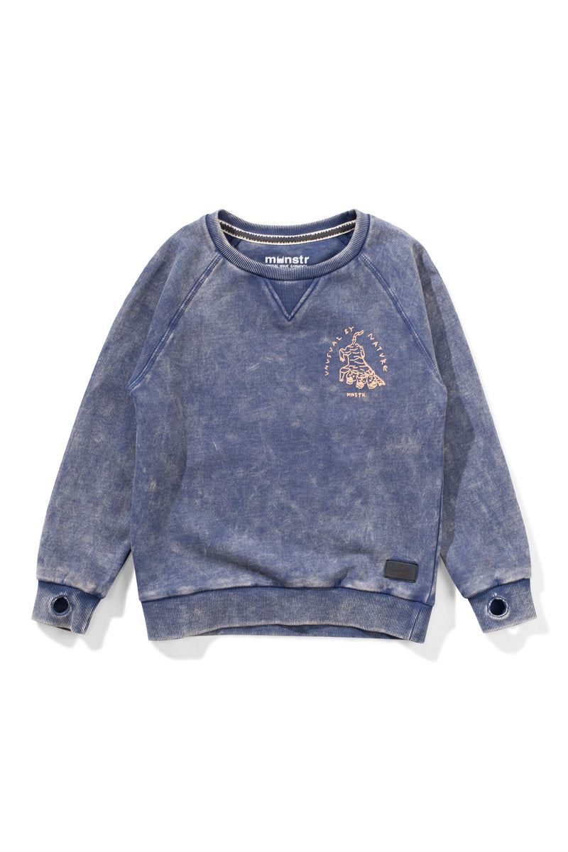 Munster unusual crew mineral dark denim