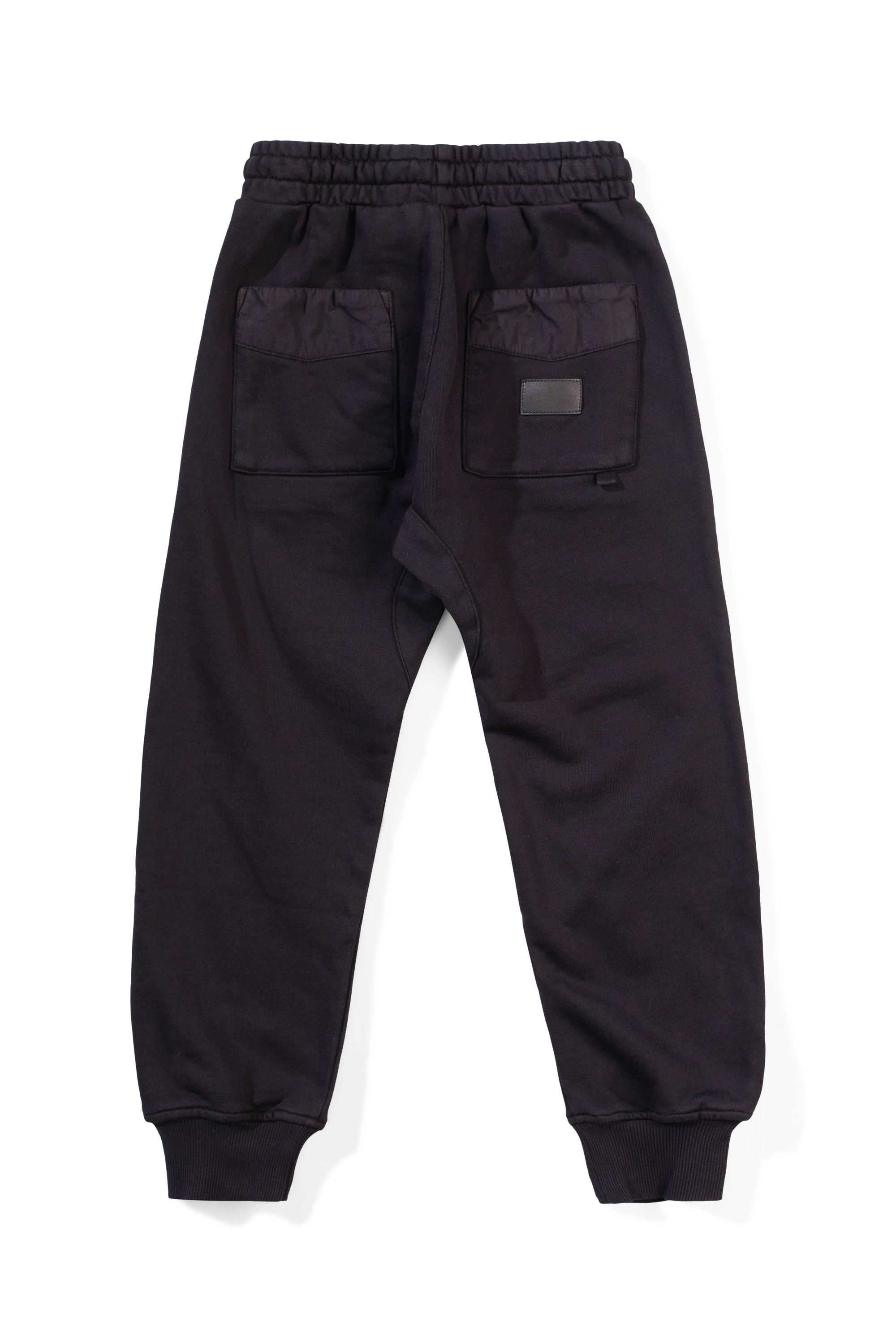Munster poplin patch pant in black