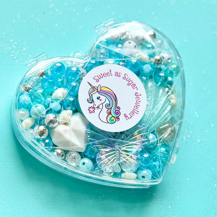 Sweet as Sugar Do It Yourself Tiffany Teal Heart Jewellery Making Kit
