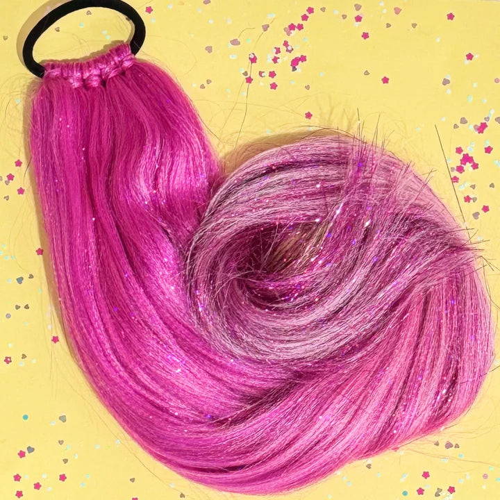 Sweet as Sugar Bubblegum Tie-in Ponytail