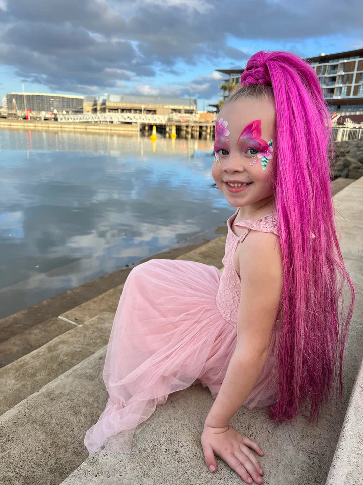 Sweet as Sugar Bubblegum Tie-in Ponytail