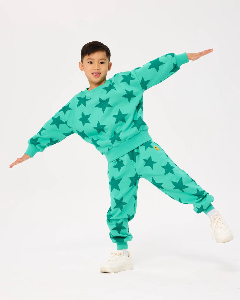 Rock your baby green star track pants