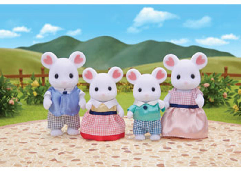 Sylvanian Marshmallow mouse family