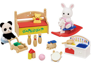 Sylvanian Familes Baby’s toys box snow rabbit and panda babies