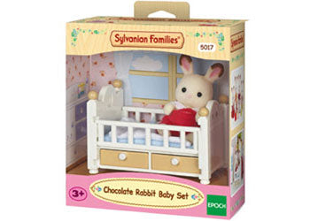 Sylvanian families chocolate rabbit baby set