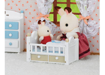 Sylvanian families chocolate rabbit baby set