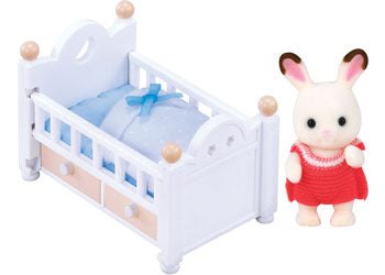 Sylvanian families chocolate rabbit baby set