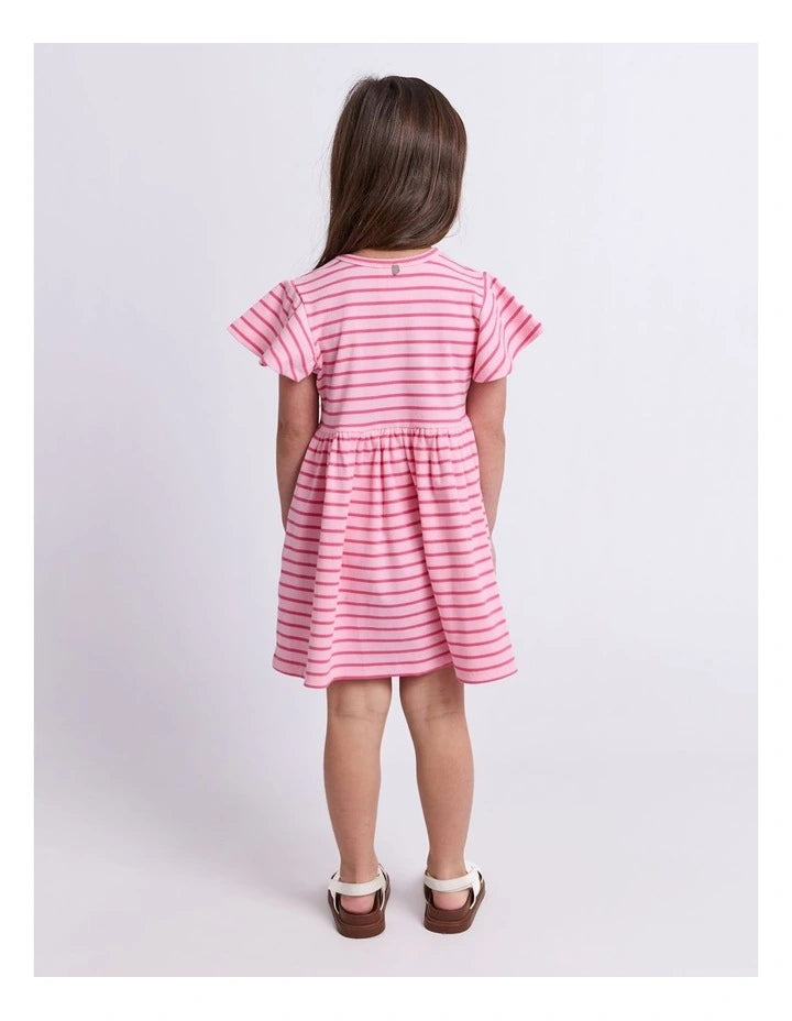 Eve Girl Lulu Rib Dress in Pink