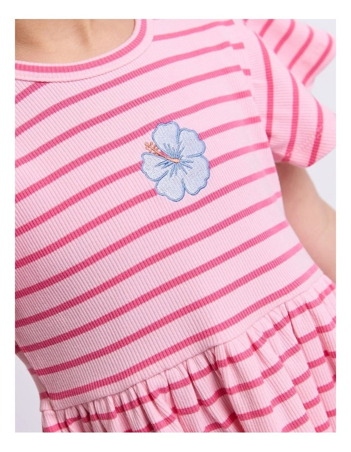 Eve Girl Lulu Rib Dress in Pink