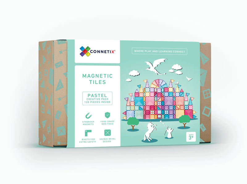 Connetix tiles pastel creative pack 120 pc