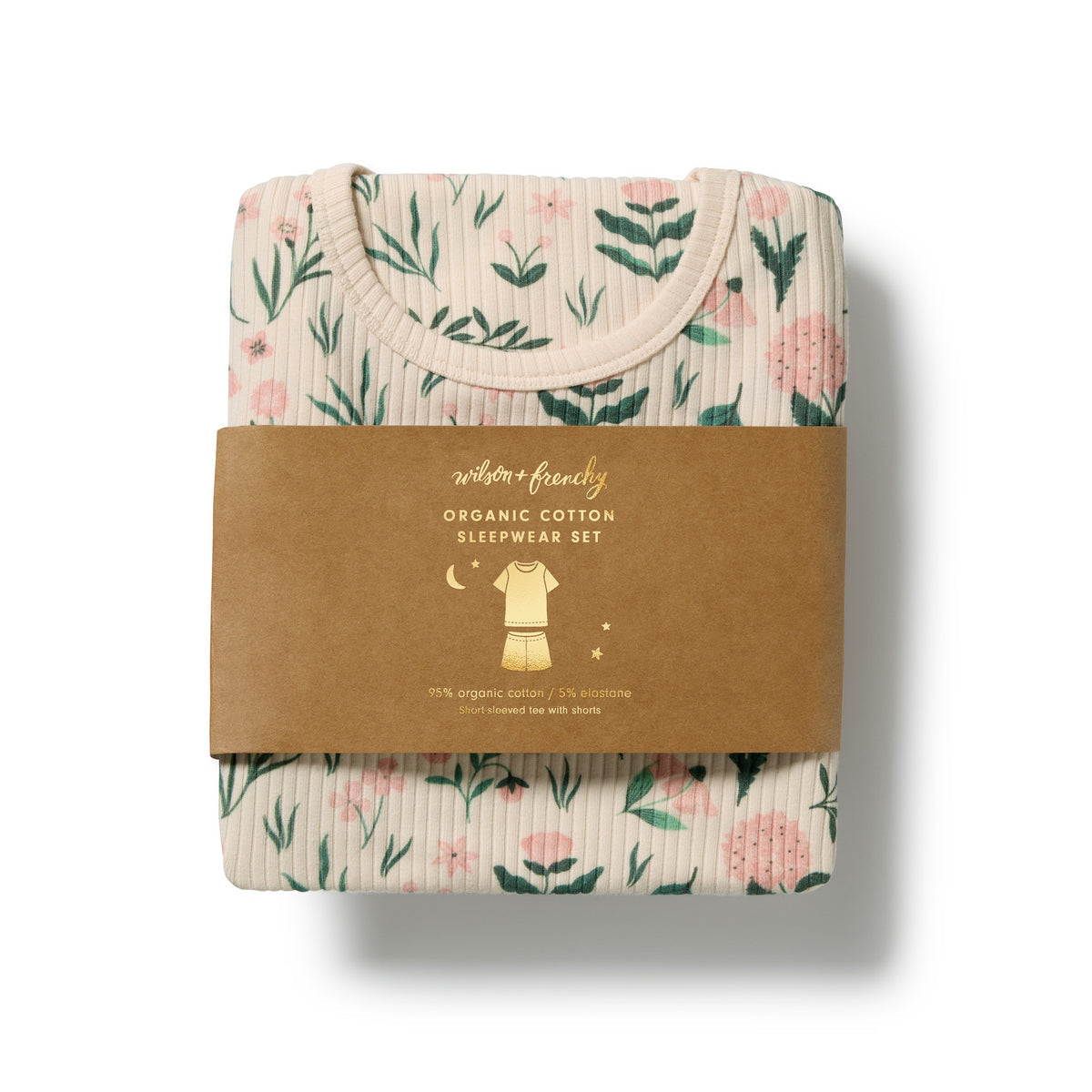 Wilson & Frenchy Sweet Bloom Organic Short Sleeved Pyjamas