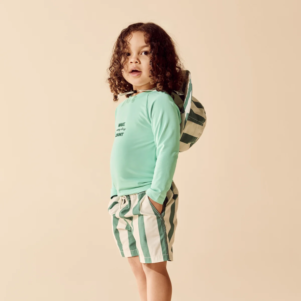 Wilson & Frenchy Lagoon Stripe Swim Board Short