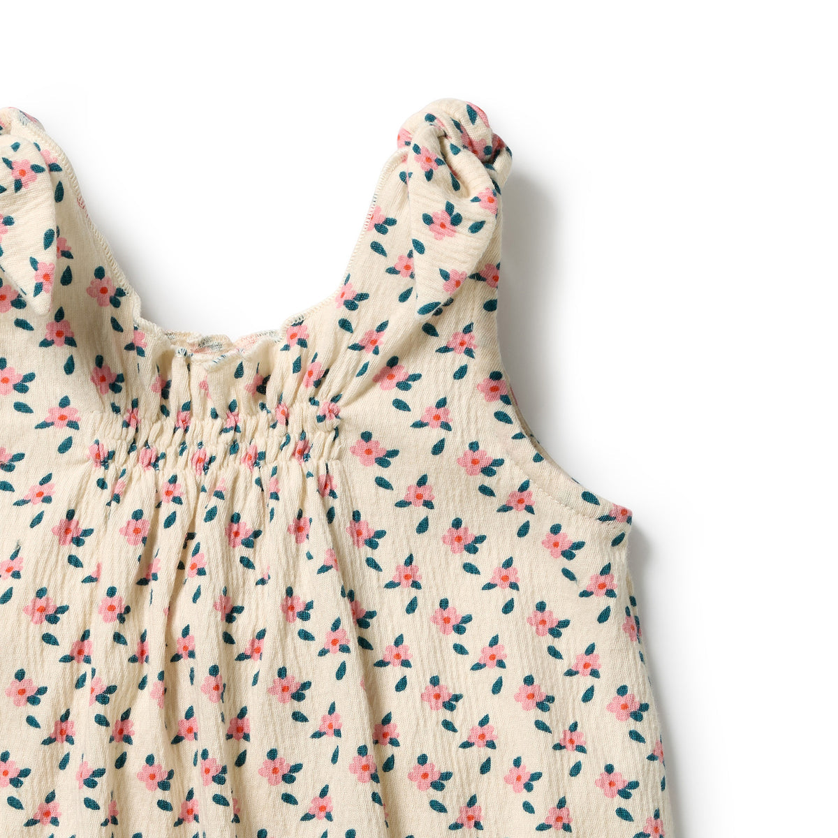 Wilson & Frenchy Little Blossom Organic Crinkle Tie Playsuit