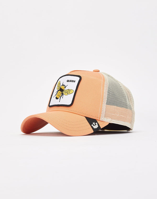 Goorin bros trucker hat queen bee in orange